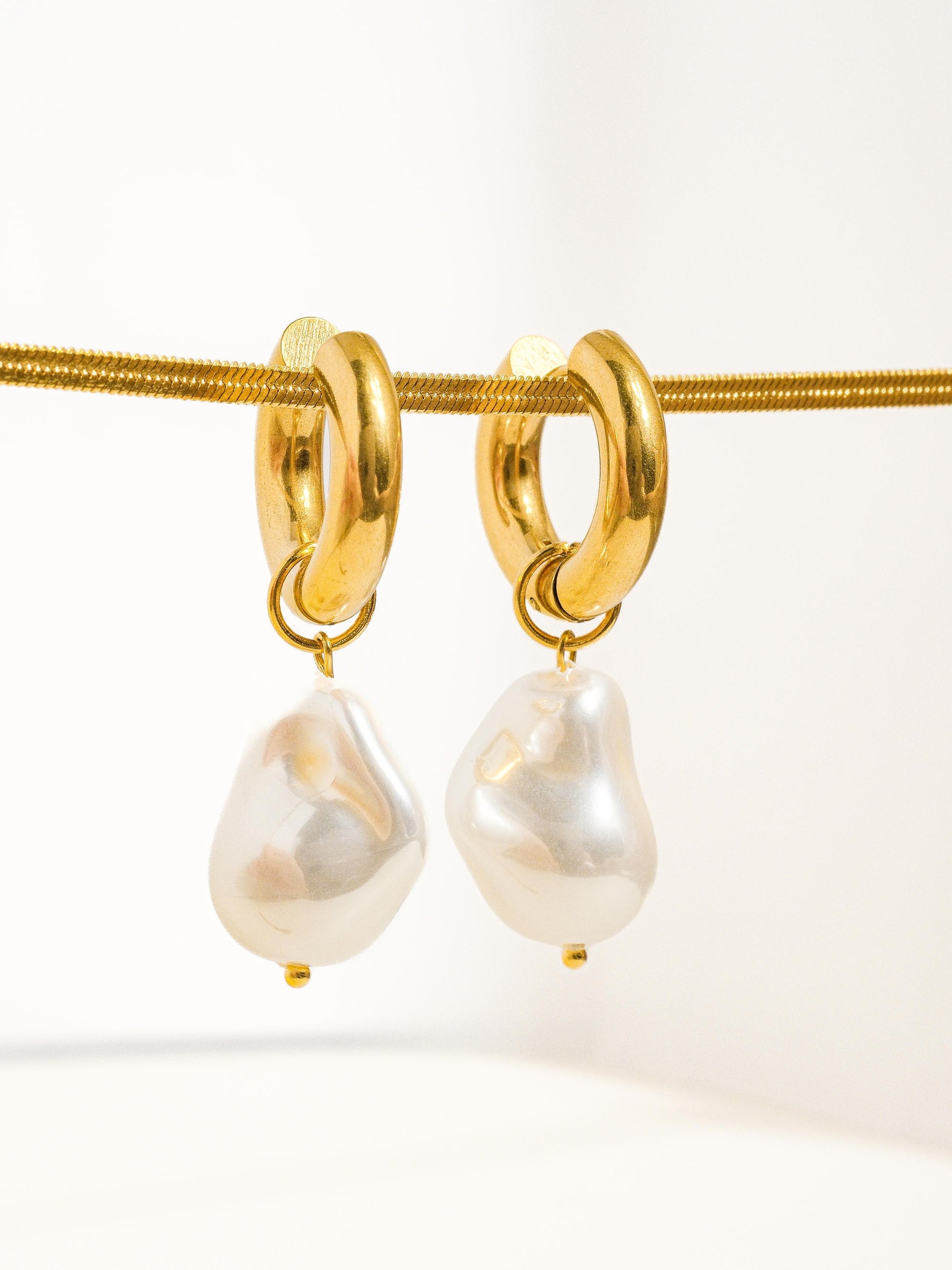 Oceana- Statement Large Pearl Non-tarnish Earring