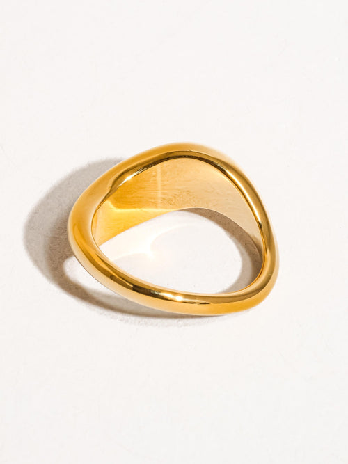 18k Non-tarnish Classic Wavy Band