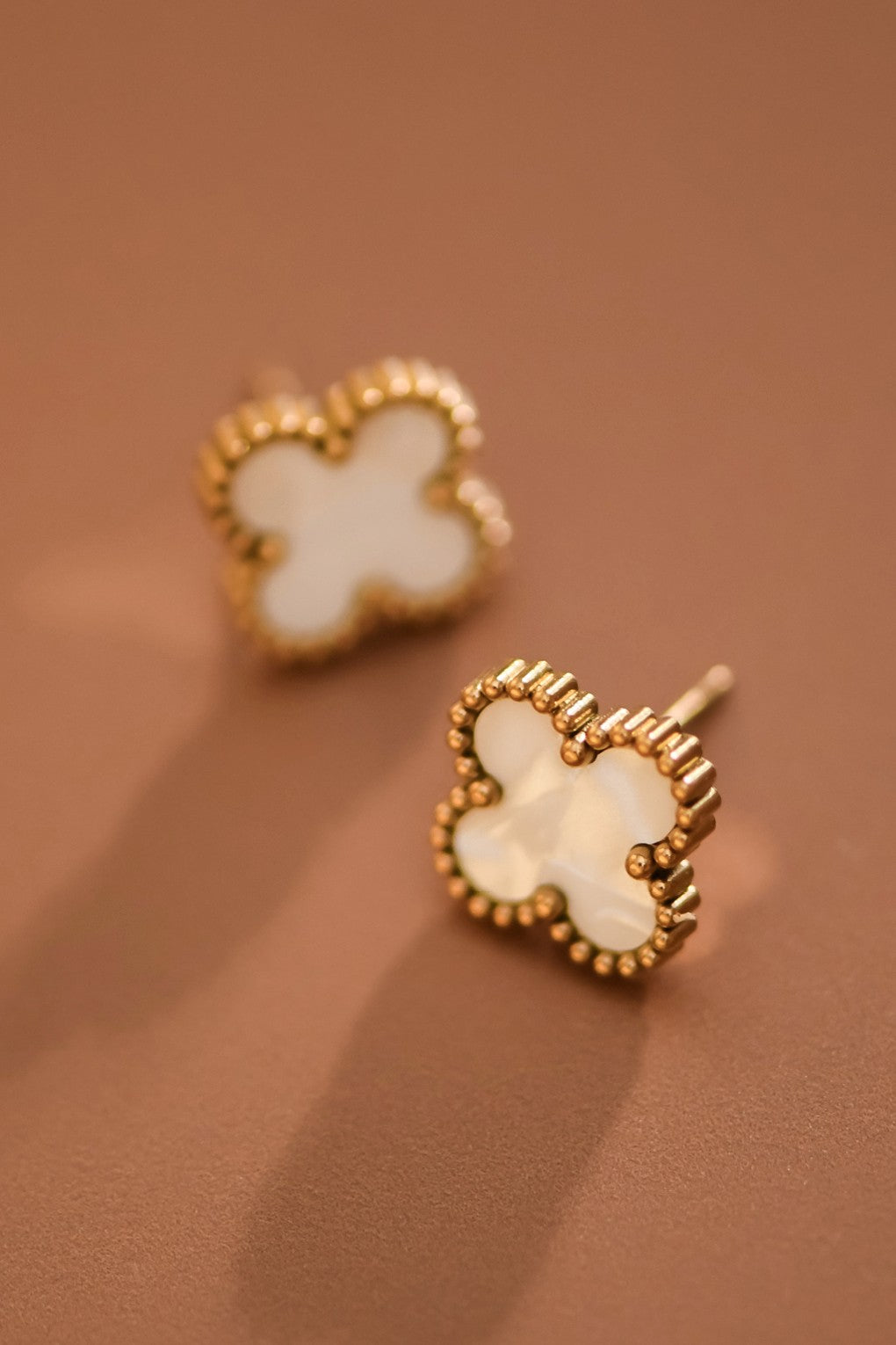 Mia Clover 18k Waterproof Stainless Steel Studs